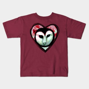 Owl Face Heart Yeah Kids T-Shirt